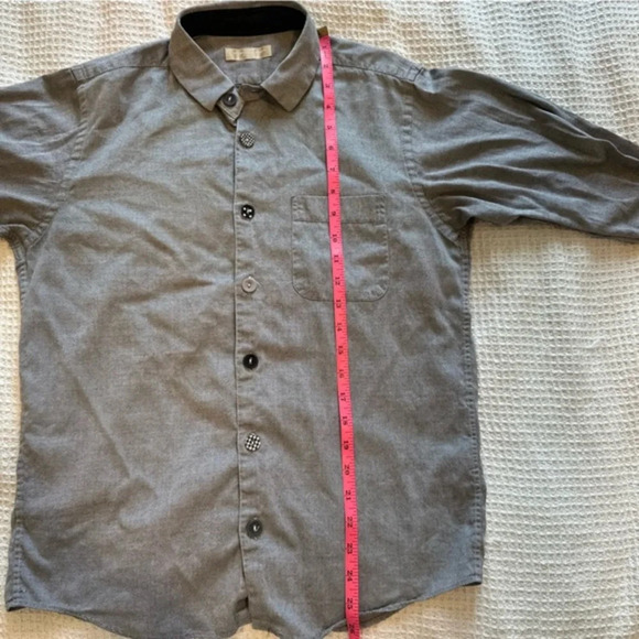 Morikage Shirt Kyoto button down dark blue with button patterns - Picture 6 of 9